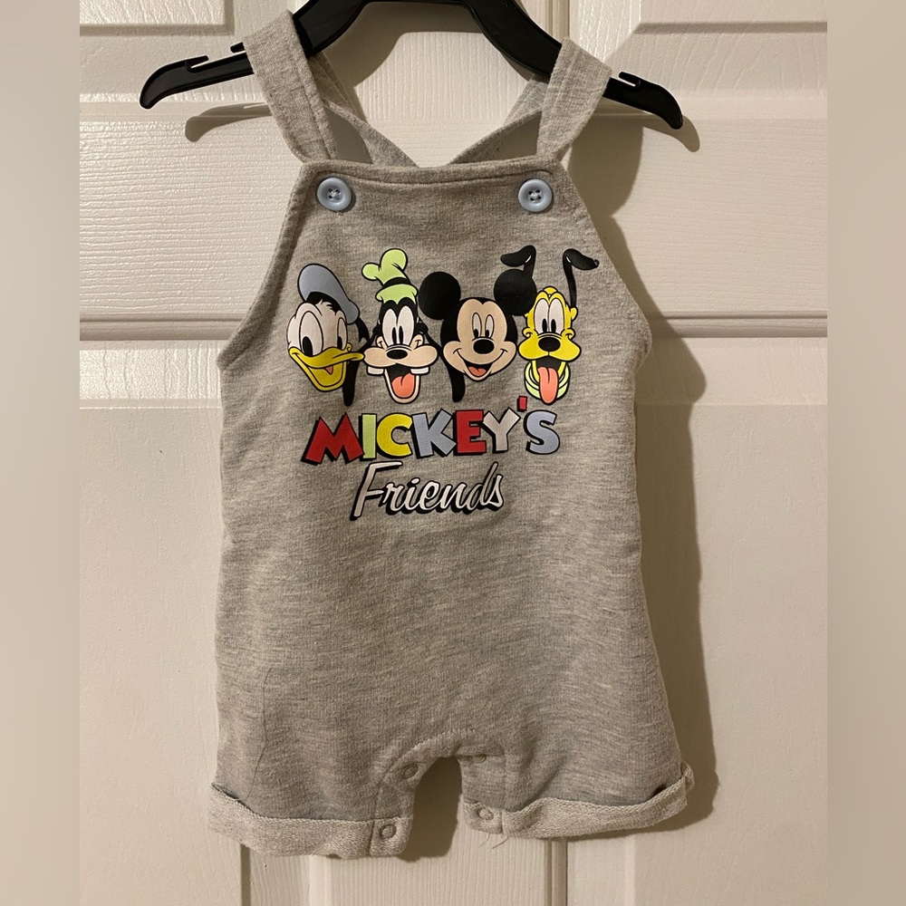 Disney Baby Gray Character Romper